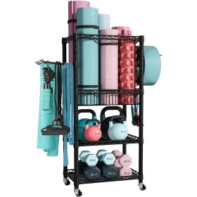 Yoga Mat Storage and Organizer Rack