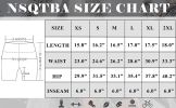 NSQTBA Workout Shorts for Women High Waist Yoga Shorts Exercise Clothes Burgundy L