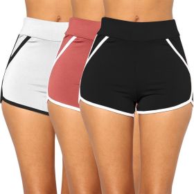 new women's shorts wild beach pants sexy sports hot pants (Color: pink)