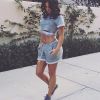 summer new women's two-piece set of navel fashion round neck short sleeve + shorts sports and leisure suit